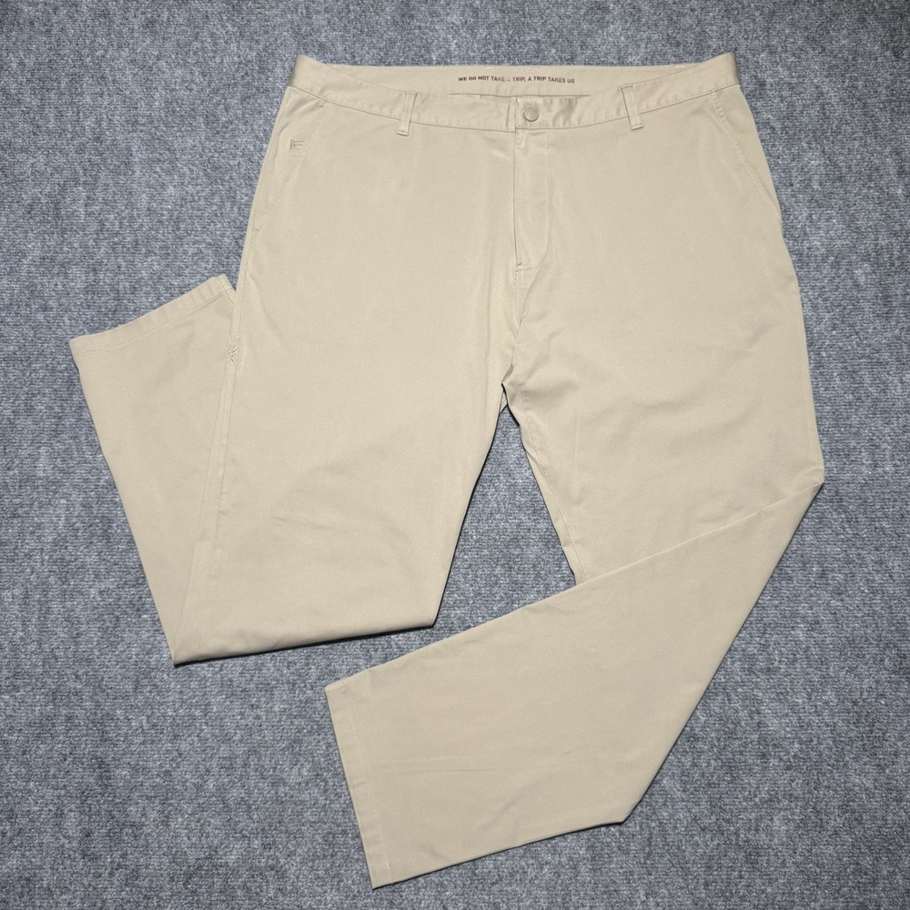 Rhone Everyday 5-Pocket Chino Pants Beige Khaki Men 40x31 Stretch Polyester
